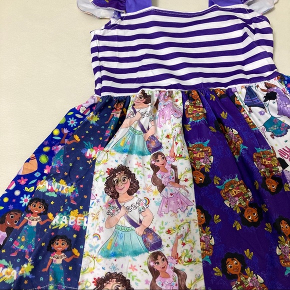 Encanto Mirabel Isabela Twirl Colorful cute ruffle dress - Picture 7 of 8